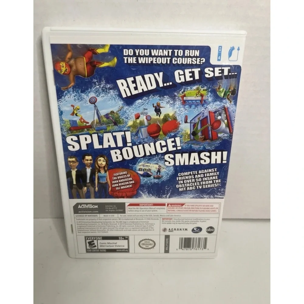 Wipeout The Game Nintendo Wii ABC TV Series Activision Complete CIB RVL-P-SQTE
